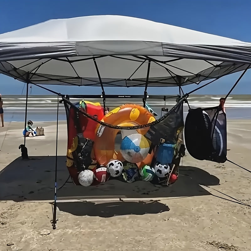 Large Mesh Drawstring Bag Pool Float Storage Bag Inflatable Swimming Ring Bag Beach Pool Toy Organizer Net Bag 60 Inch