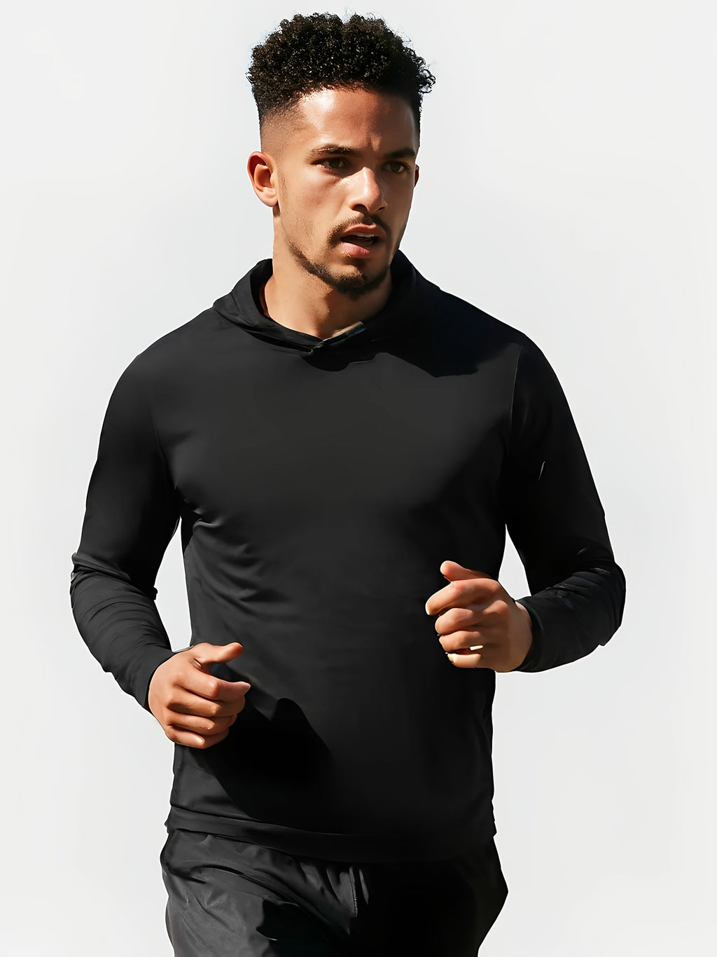 5-Pack Men's Quick-Dry Hooded Sweatshirt – Lightweight Breathable Athletic Hoodie for Running, Gym & Outdoor Sports, Sizes S-3XL, Mixed Colors (Black, White, Gray, Blue, Orange)