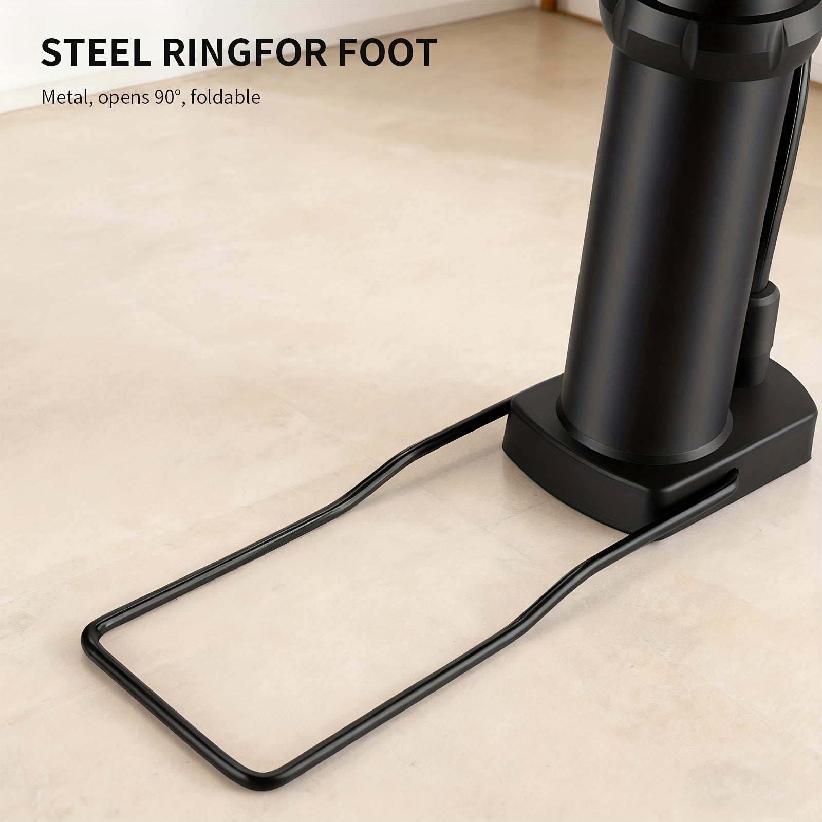 Foot Pump Portable High Pressure Inflator for Bicycle Car Motorcycle Basketball Universal Floor Pump Auto Rebound Compact