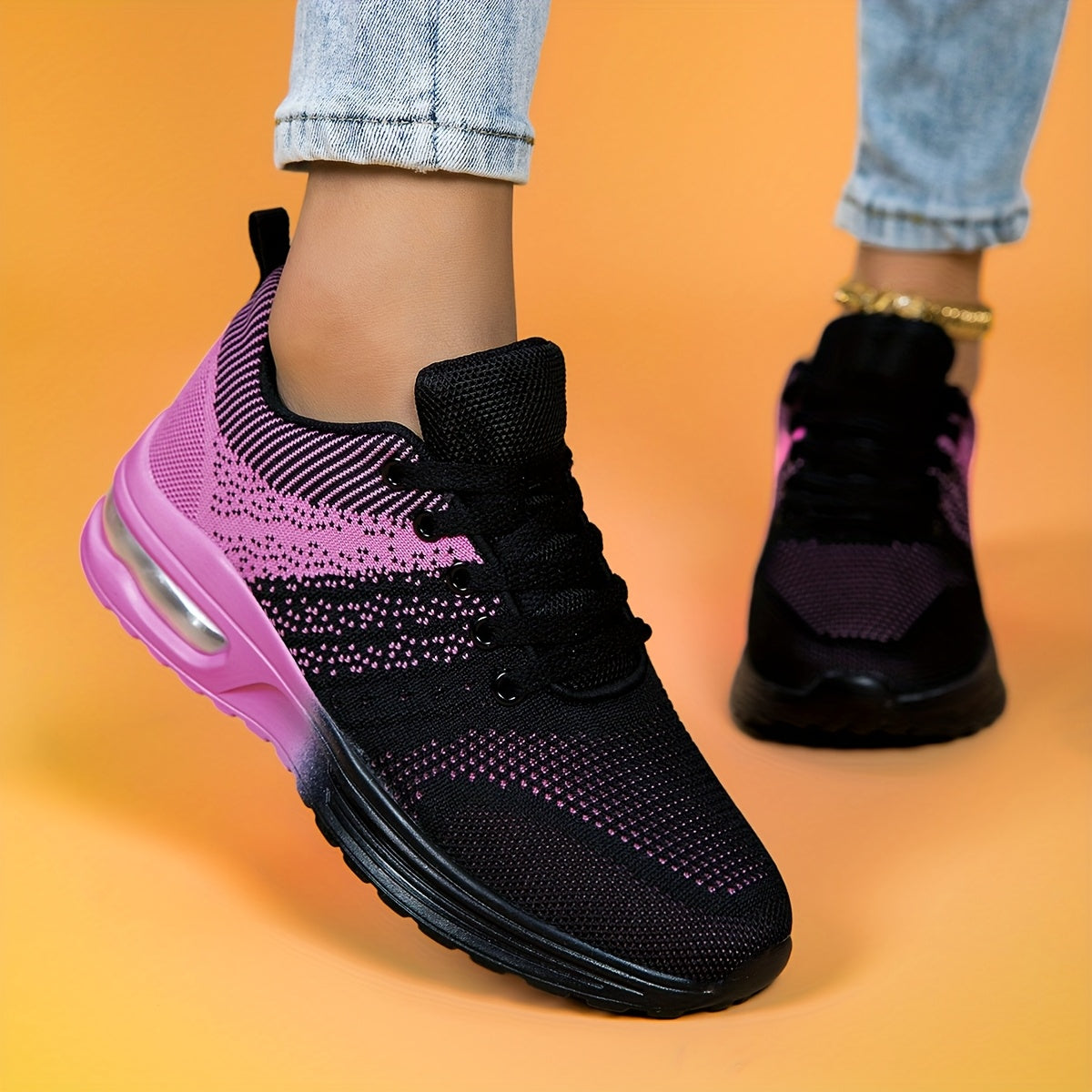 Women's Running & Walking Shoes – Lightweight Mesh Air Cushion Sneakers, Non-Slip Breathable Tennis Shoes with Arch Support, US 5.5-11, 8 Colors