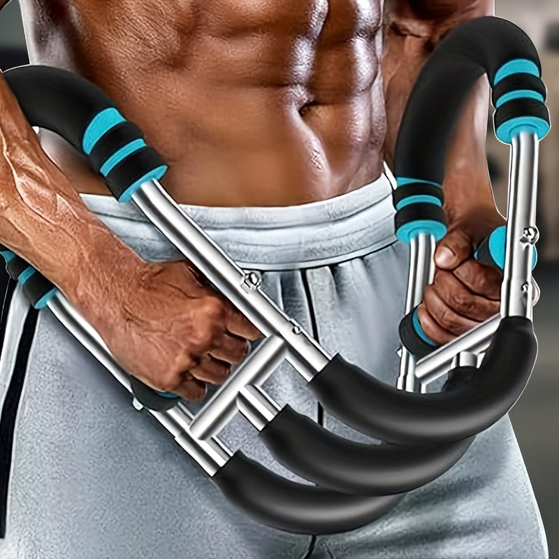 Arm Strength Trainer 3-Bar 3-Level Adjustable – Portable Detachable Forearm Chest Workout Device for Home Gym, Strength Training Muscle Building