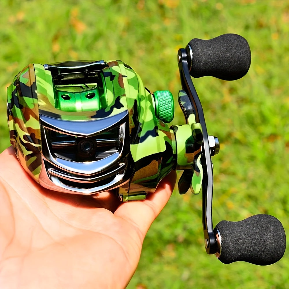 Classic Pro Speed Spool SLP Baitcast Reel – Left & Right Hand, Smooth Casting Fishing Reel for Bass & Freshwater, Black Gold & Black Red