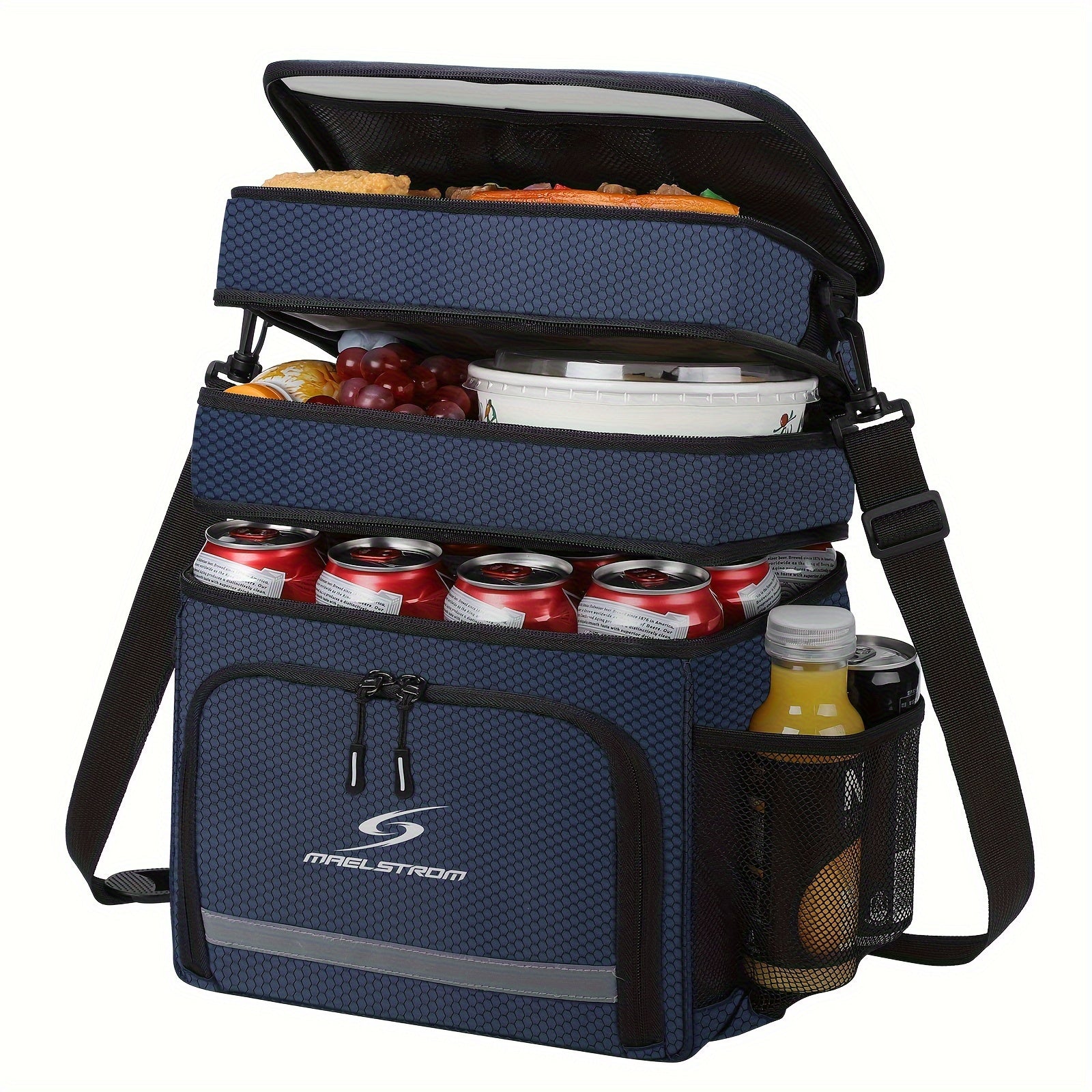 Large Insulated Lunch Bag Triple Compartment 5 Gallon Leakproof – Professional Cooler Tote with Shoulder Strap for Men Women Work Office Camping