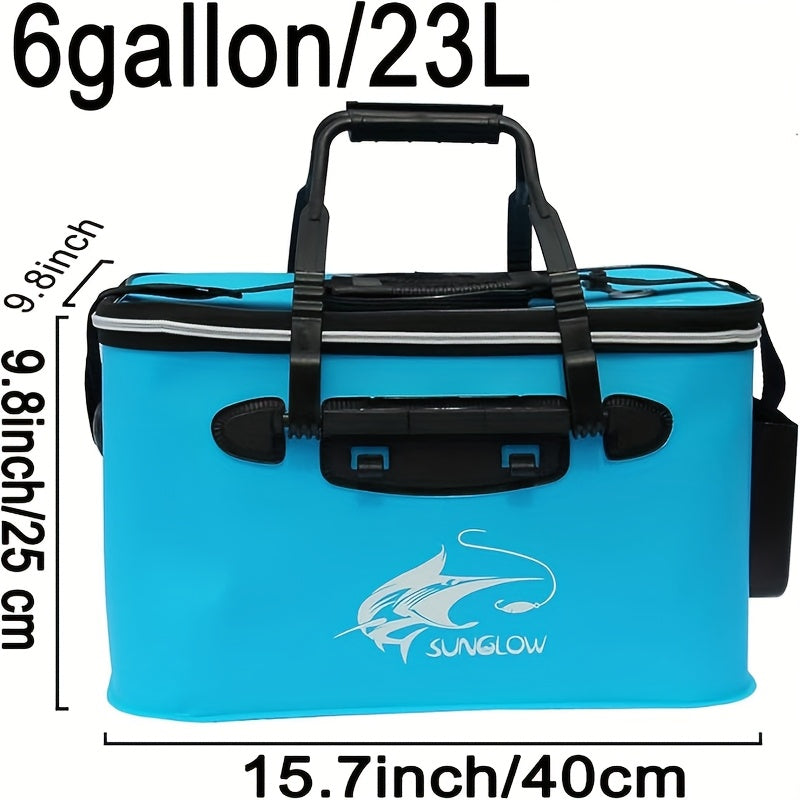 Collapsible Fish Bucket for Fishing – EVA Live Fish Holder, Foldable Bait Bucket & Fish Safety Bag for Outdoor Camping, Multiple Sizes & Colors