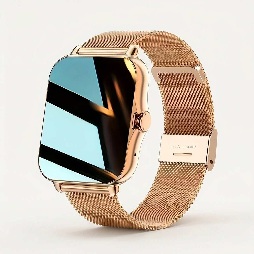 Smartwatch Full Touch Screen Wireless Calling Multi-Sport Modes Music Control Magnetic Charging Compatible with iPhone Android Men Women Fashion Sports Watch