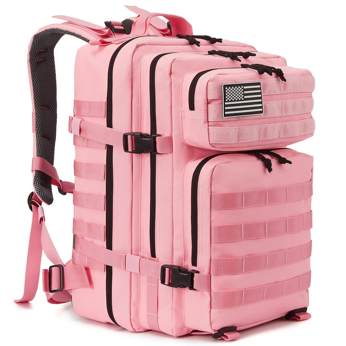 Large Tactical Travel Backpack Carry-On Approved Laptop Compartment Heavy Duty Rucksack Multiple Pockets 13 Colors Hiking Camping School Work Men Women 45L