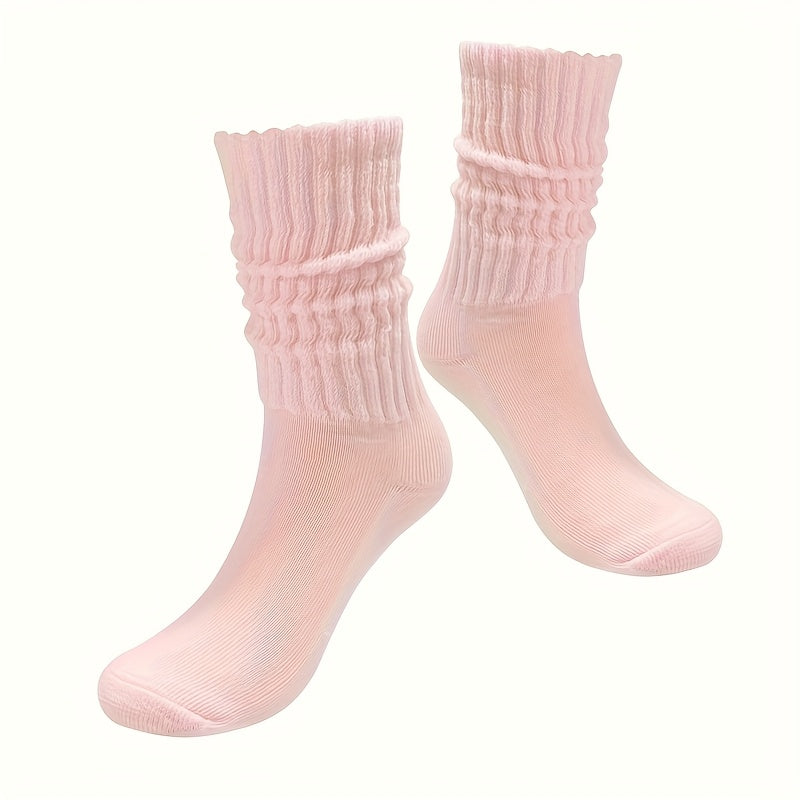 Women's High Calf Socks 36 Pair Bulk Pack – Breathable Quick-Dry Moisture-Wicking Mid-Calf Crew Socks for Everyday Casual Office Wear Soft Cushioned Sole Pastel Vibrant Colors Polyester Knit Machine Washable Gift Idea