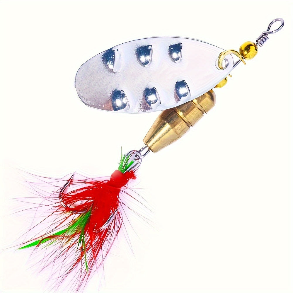 16PCS Metal Spoon Fishing Lures Set – Spinner Bait Artificial Lures for Pike, Bass & Trout Fishing with Tackle Storage Kit
