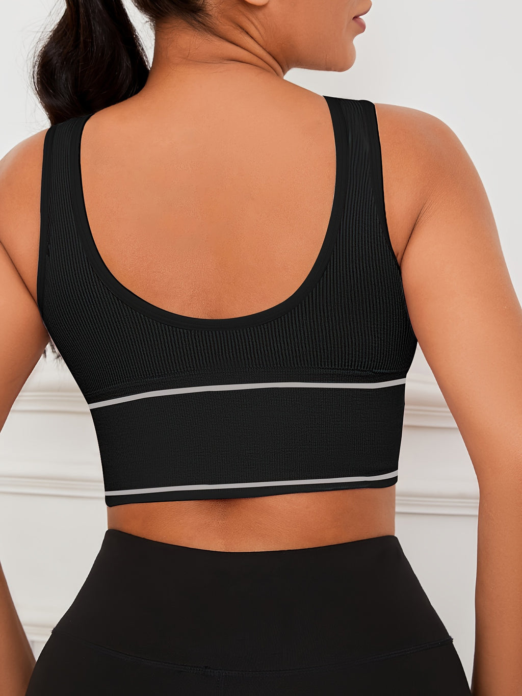 Women's Sports Bra 5-Pack Wireless Full Coverage High Elasticity Nylon - Breathable Yoga Running Workout Bra - Stretchy Round Neck Machine Washable Mixed Colors S M L XL