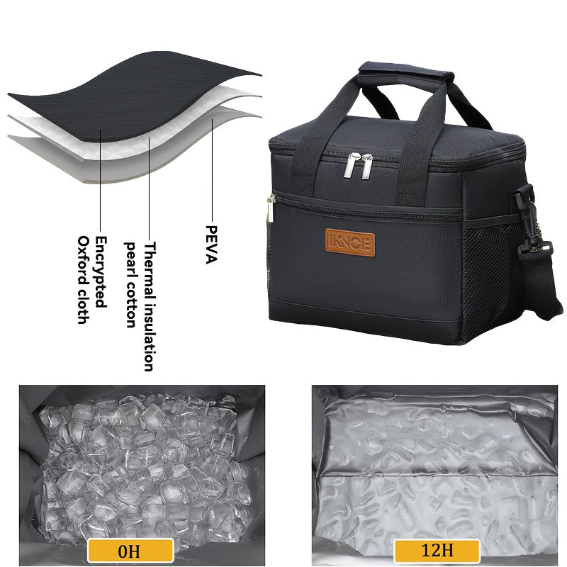 Foldable Insulated Lunch Bag Leakproof Thermal Tote with Aluminum Foil Lining – Keeps Food Cold 6+ Hours for Women Men Kids Work School Picnic