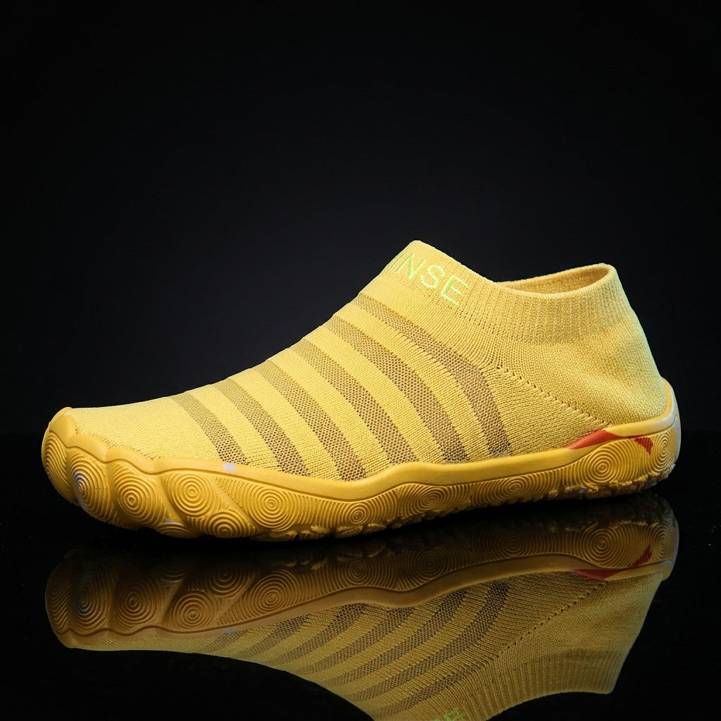 Women's Lightweight Water Shoes Breathable Outdoor Hiking Beach River Wading - TPR Sole Ergonomic Design All Season Footwear - White Black Yellow Red US 5 to 13