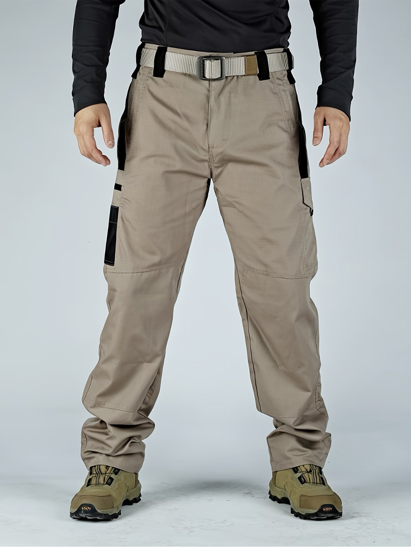 Men's Tactical Cargo Pants Quick-Dry Lightweight Hiking Pants Multi-Pocket Outdoor Work Pants for Men S-XXXL Black Grey Green