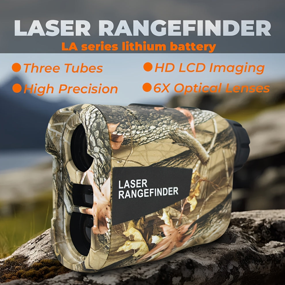 1200 Yard Laser Rangefinder Camouflage Rechargeable – Speed, Angle & Ballistic Compensation, Flagpole Lock, Type-C USB for Hunting, Golf, Archery & Hiking