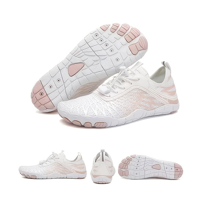 Women's Breathable Wide Fit Training Shoes – Buckle Closure EVA Cushion Rubber Sole Athletic Sneakers for Gym, Outdoor & Daily Wear US 6-11