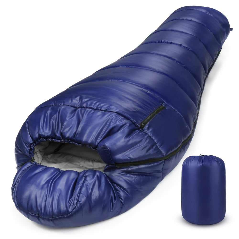 Mummy Sleeping Bag 15-45°F 3-4 Season Cold Weather Ripstop Shell Synthetic Fill Anti-Snag Zipper Lightweight Washable for Backpacking Camping Hiking Adults Up to 6ft