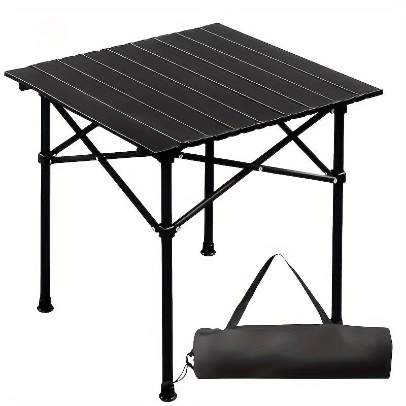 Portable Folding Camping Table with Storage Bag - Lightweight Large Outdoor Picnic Table for Camping, BBQ, Garden, Beach & Backyard, Foldable Camp Table for Family