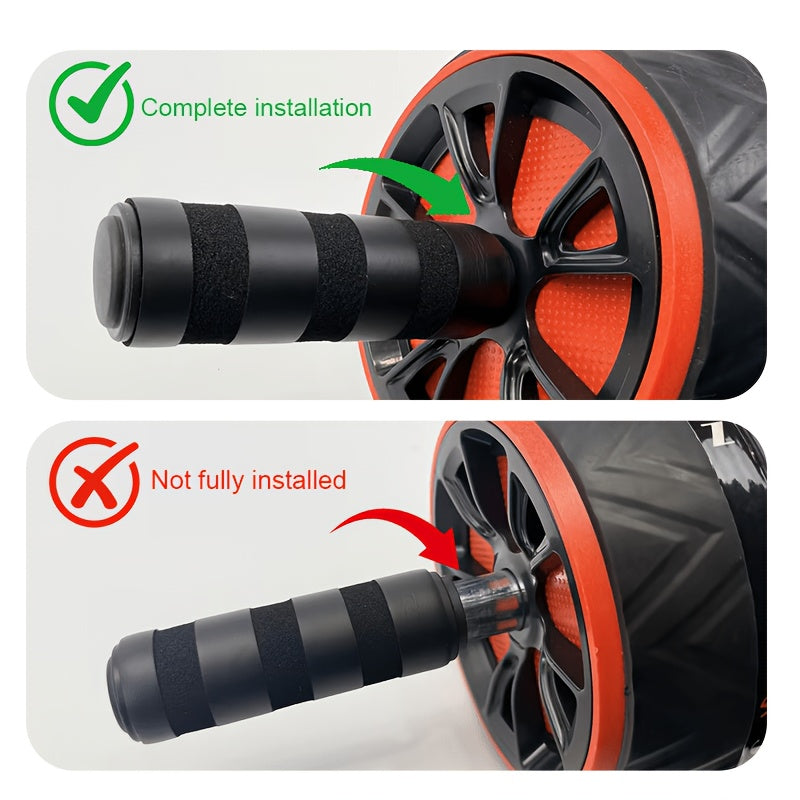 Ab Wheel Roller with Knee Pads Core Strength Training Balance Ab Workout Crunch Machine Home Gym Muscle Toning Arms Abs Fitness Gift