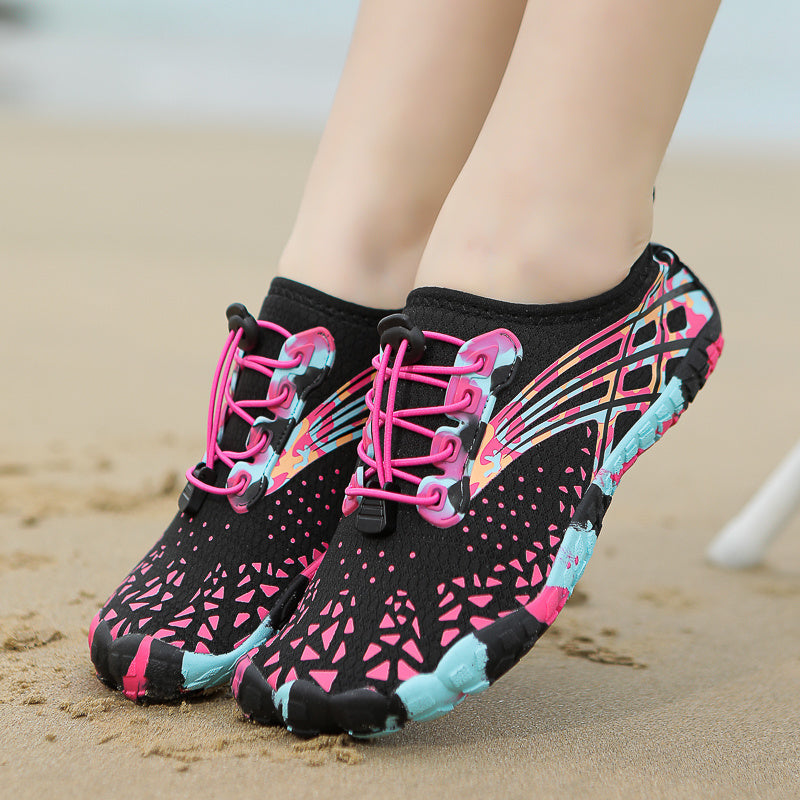 Women's Heart Design Platform Sneakers Lace-Up Breathable Soft Sole, Water Beach Shoes for Walking Tennis Casual Outdoor, Cute Couple Shoes Sizes US 5.5-10.5 in White Pink Black