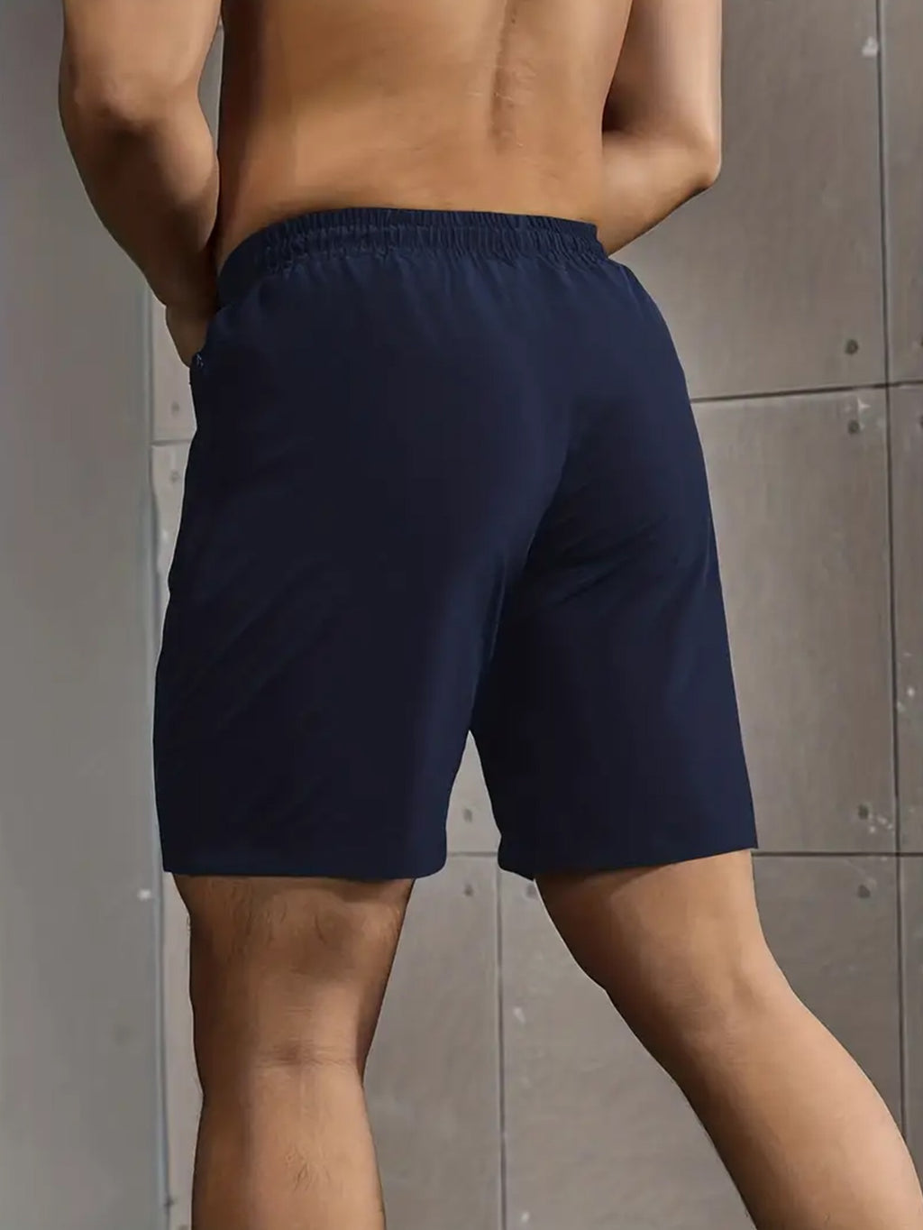 Men's Athletic Shorts 3-Pack with Zippered Pockets – Lightweight Polyester Gym Shorts, Elastic Drawstring Waist for Summer Fitness, Sports, Beach & Casual Outdoor Wear