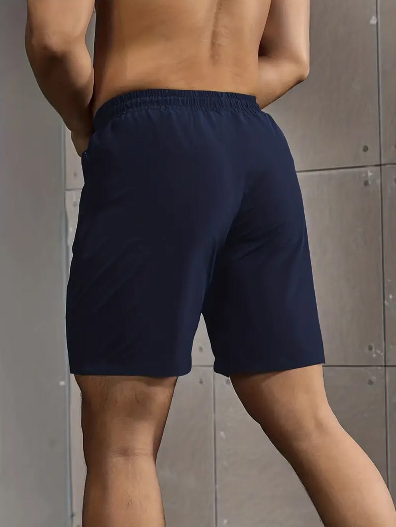 Men's Athletic Shorts 3-Pack with Zippered Pockets – Lightweight Polyester Gym Shorts, Elastic Drawstring Waist for Summer Fitness, Sports, Beach & Casual Outdoor Wear