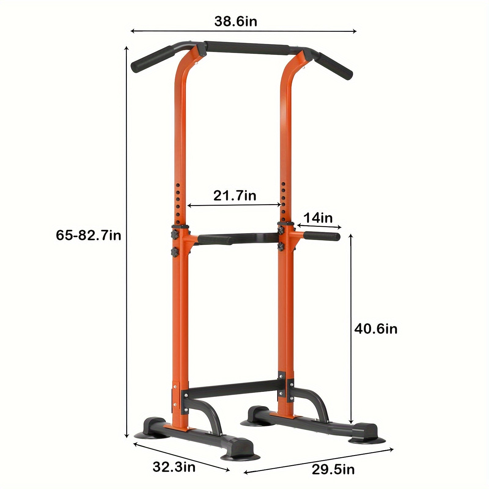 Power Tower Dip Station with Adjustable Pull-Up Bar – 330 lb Capacity Home Gym Strength Training Equipment for Pull-Ups, Dips, Knee Raises & Full Body Workout