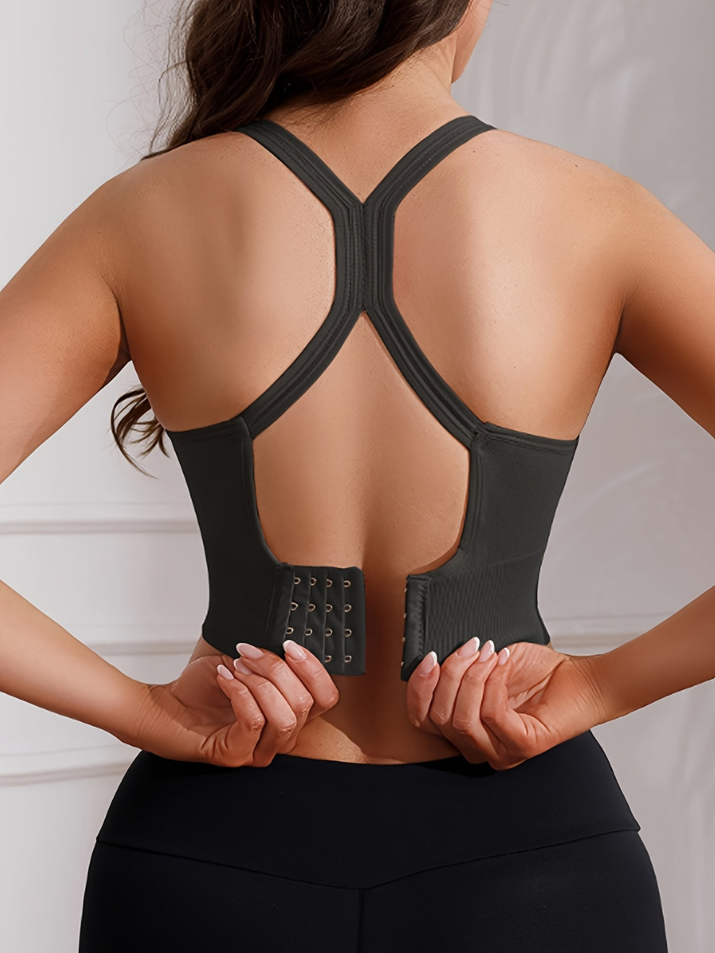 Women's X-Back Sports Bra 5-Pack – Wire-Free High Support Workout Bra with Removable Pads, Breathable Polyamide Fabric, Adjustable Straps for Yoga, Gym & Outdoor Activities, 10 Colors