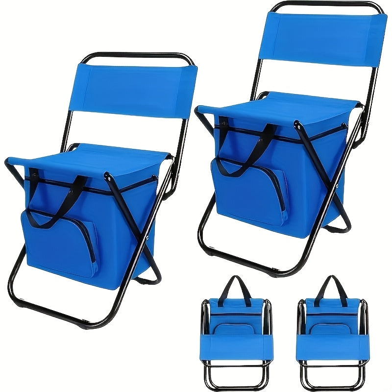 Folding Camping Chair Lightweight Portable with Backrest & Carry Bag – Heavy Duty Outdoor Seat for Camping Hunting Fishing Hiking Beach Picnic – Compact Collapsible Camp Chair for Adults Green Camo Blue
