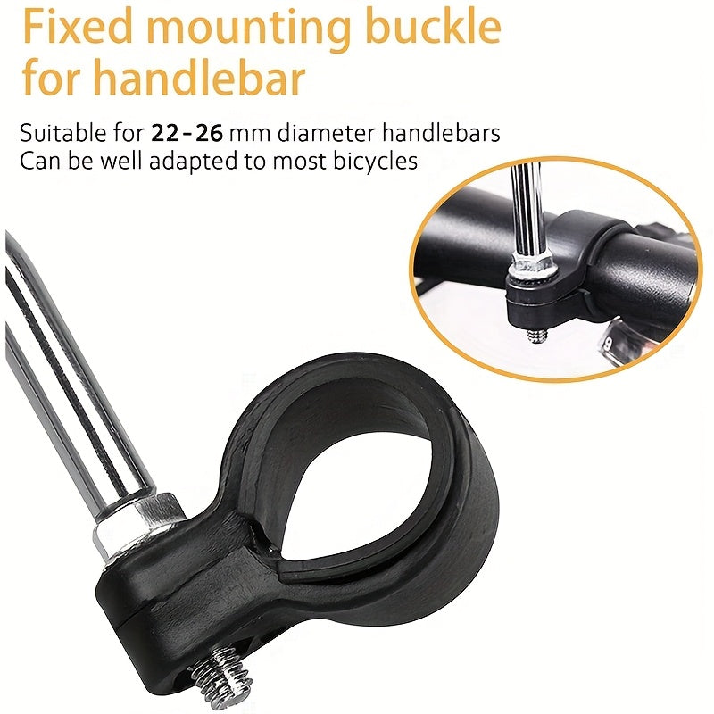 Bike Mirrors 2 Pack Wide Angle 360° Adjustable Bicycle Handlebar Mirrors 22-26mm – Rear View Safety Mirrors for Mountain Road Bike & Motorcycle