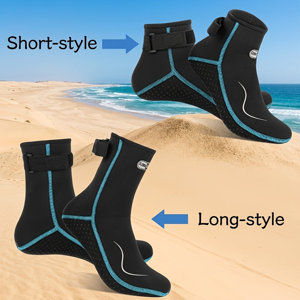 3mm Neoprene Diving Socks High Low Cut Wetsuit Socks for Men Women – Snorkeling Paddle Board Kayaking Beach Water Sports S-XXL