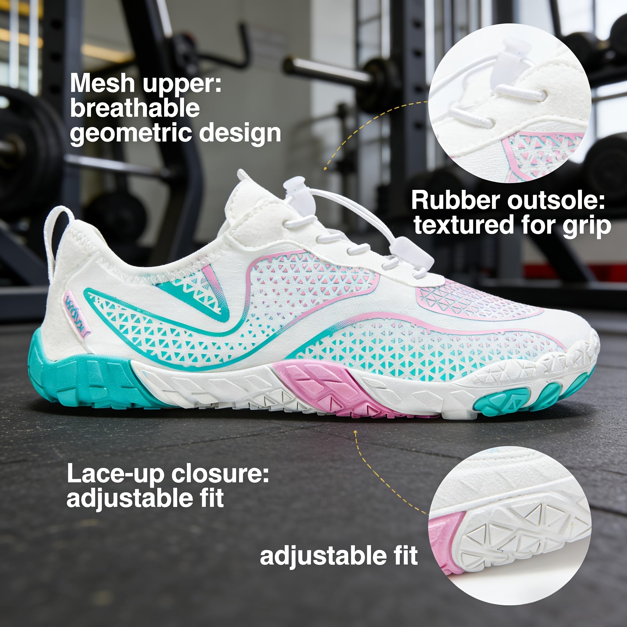 Barefoot Shoes for Women Wide Toe Box Lightweight Non-Slip Breathable Athletic Walking Hiking Water Shoes Beach Pool Swim US 6-11