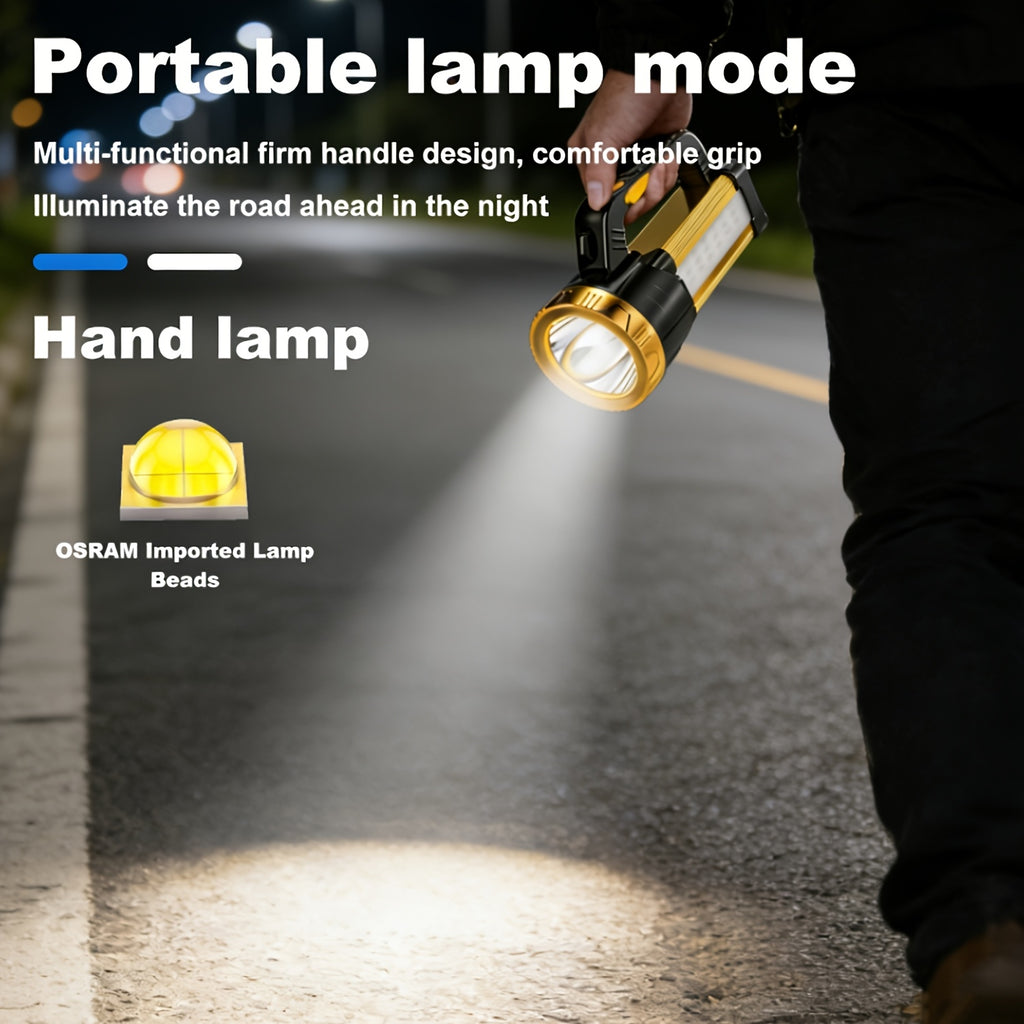 2000 Lumen Rechargeable Flashlight with Zoom – USB Zoomable LED Torch 2400mAh 3 Modes High Power for Camping Fishing Hiking Hunting Emergency Outdoor
