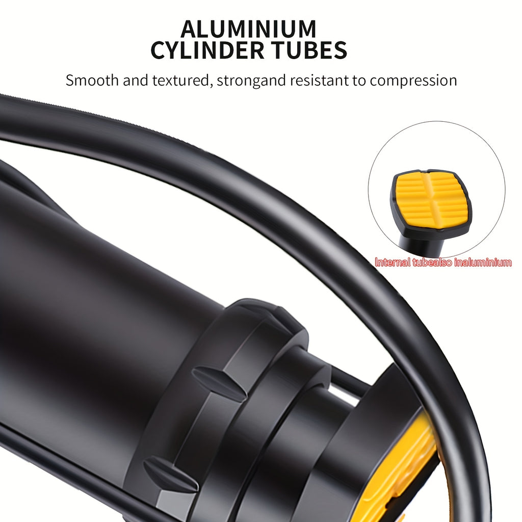 Foot Pump Portable High Pressure Inflator for Bicycle Car Motorcycle Basketball Universal Floor Pump Auto Rebound Compact