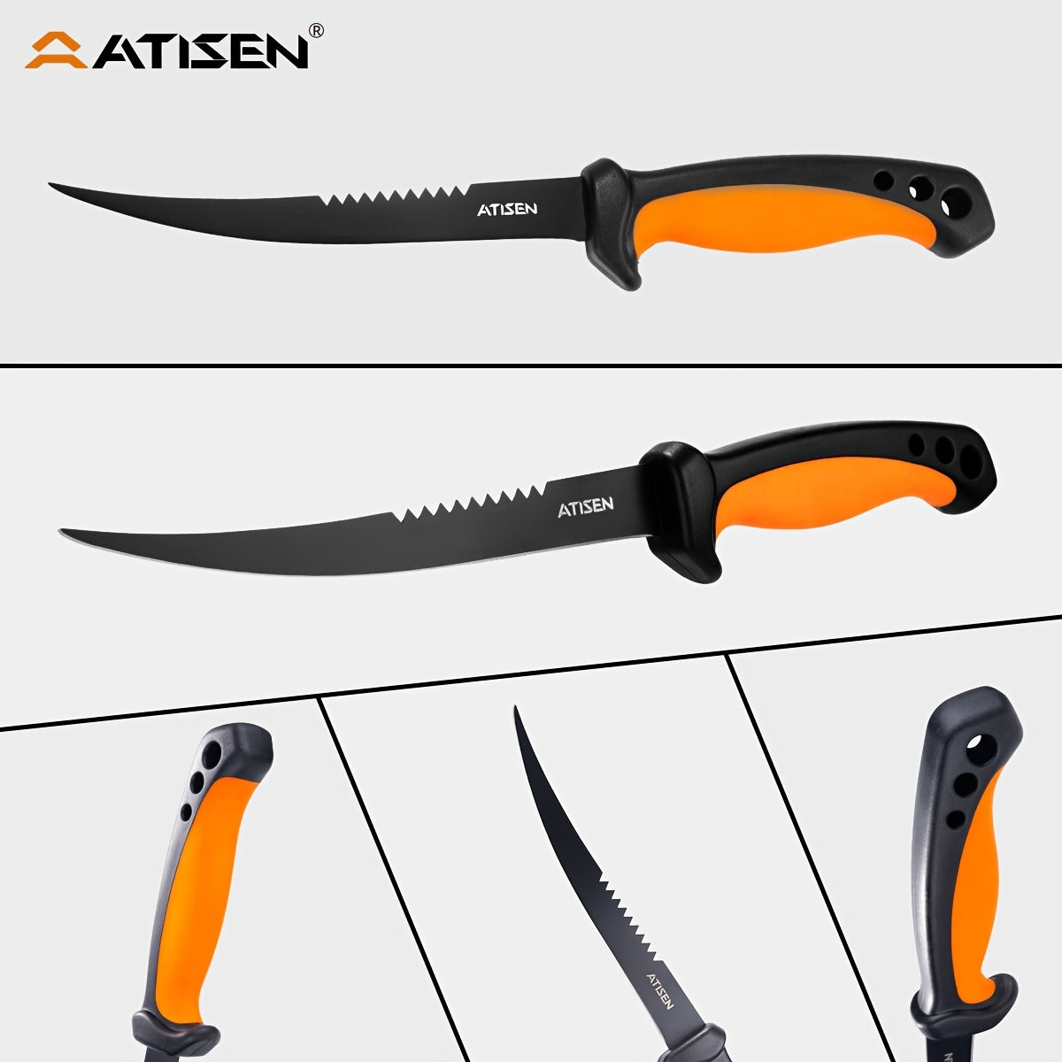 106-Piece Fishing Knife Set with Bait Knife, Shrimp Tongs, Knife Sharpener & Line Clippers – Complete Angler Tool Kit for Fishing, Camping, Hiking & Outdoor Cooking, Gift for Men