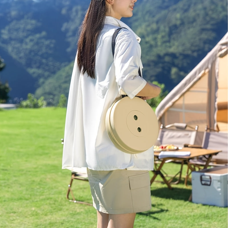 Portable Folding Telescopic Stool 400 Lbs Capacity – Lightweight Foldable Seat for Outdoor Camping Fishing Hiking Indoor Kitchen Use