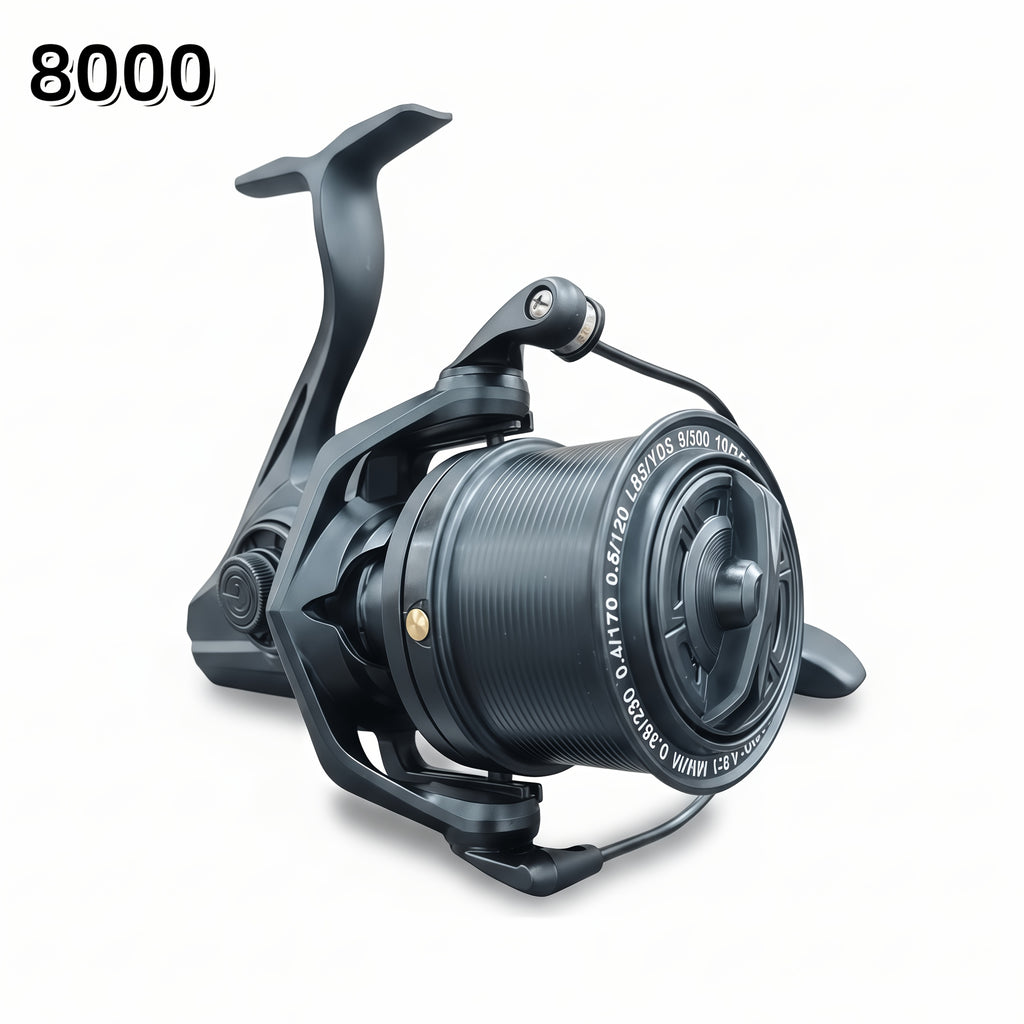 Deep Sea Spinning Fishing Reel 8000-14000 – Heavy Duty Metal Saltwater Reel, Large Line Capacity, Ambidextrous Handle, Offshore Big Game Fishing Wheel for Large Fish