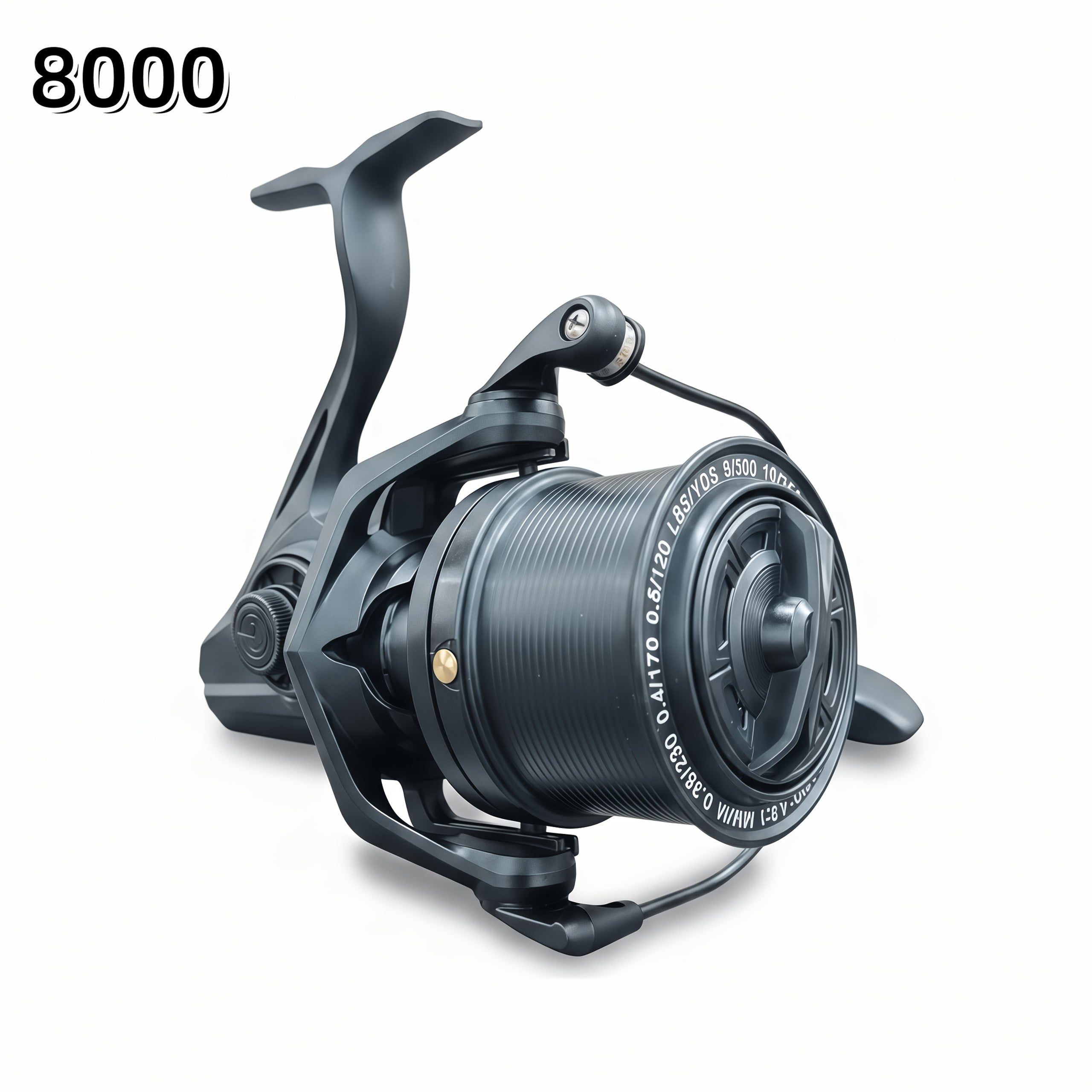 Deep Sea Spinning Fishing Reel 8000-14000 – Heavy Duty Metal Saltwater Reel, Large Line Capacity, Ambidextrous Handle, Offshore Big Game Fishing Wheel for Large Fish