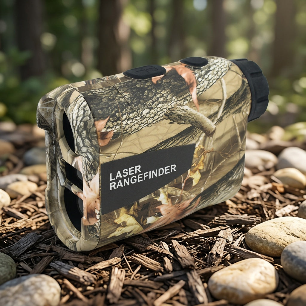 1200 Yard Laser Rangefinder Camouflage Rechargeable – Speed, Angle & Ballistic Compensation, Flagpole Lock, Type-C USB for Hunting, Golf, Archery & Hiking