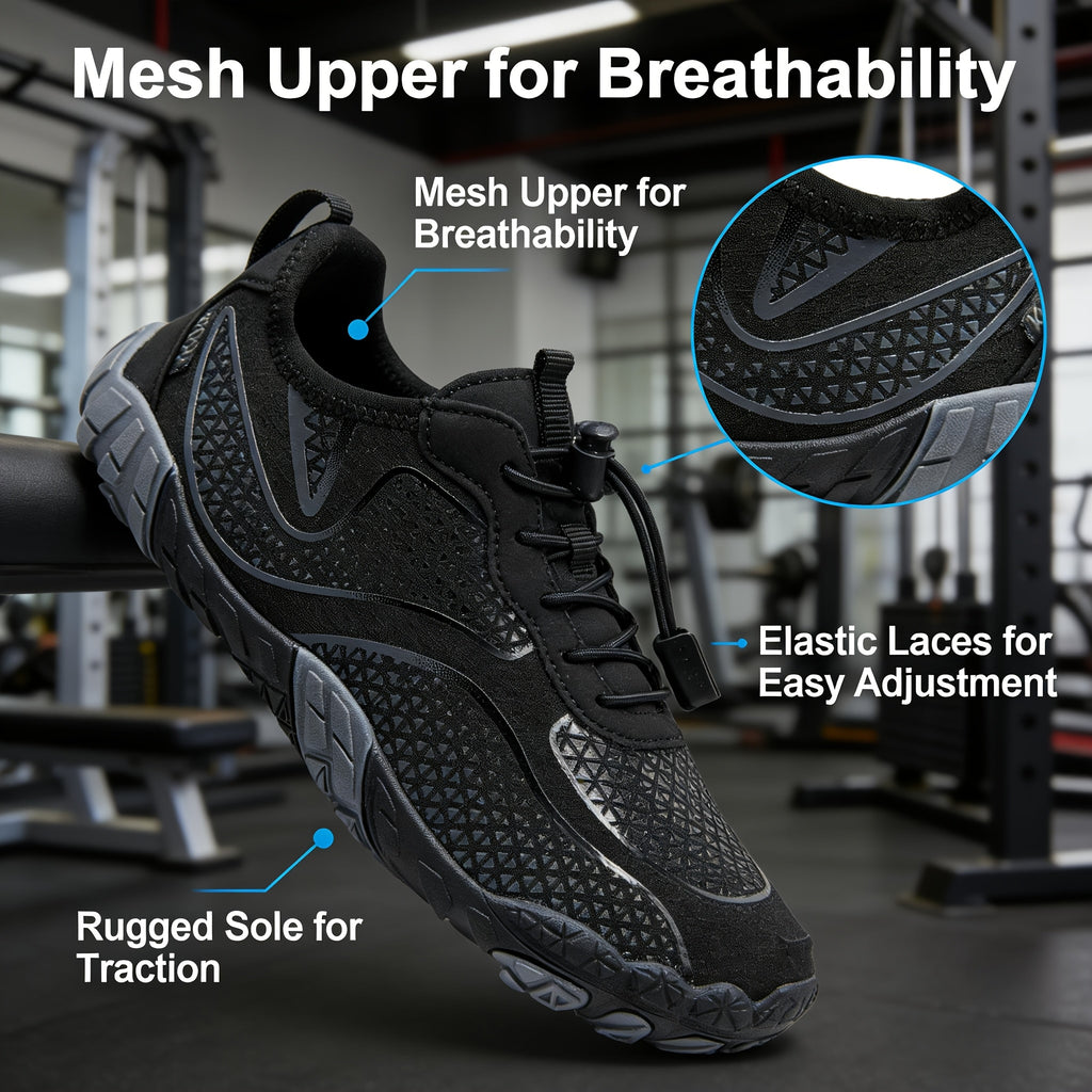 Barefoot Shoes for Women Wide Toe Box Lightweight Non-Slip Breathable Athletic Walking Hiking Water Shoes Beach Pool Swim US 6-11
