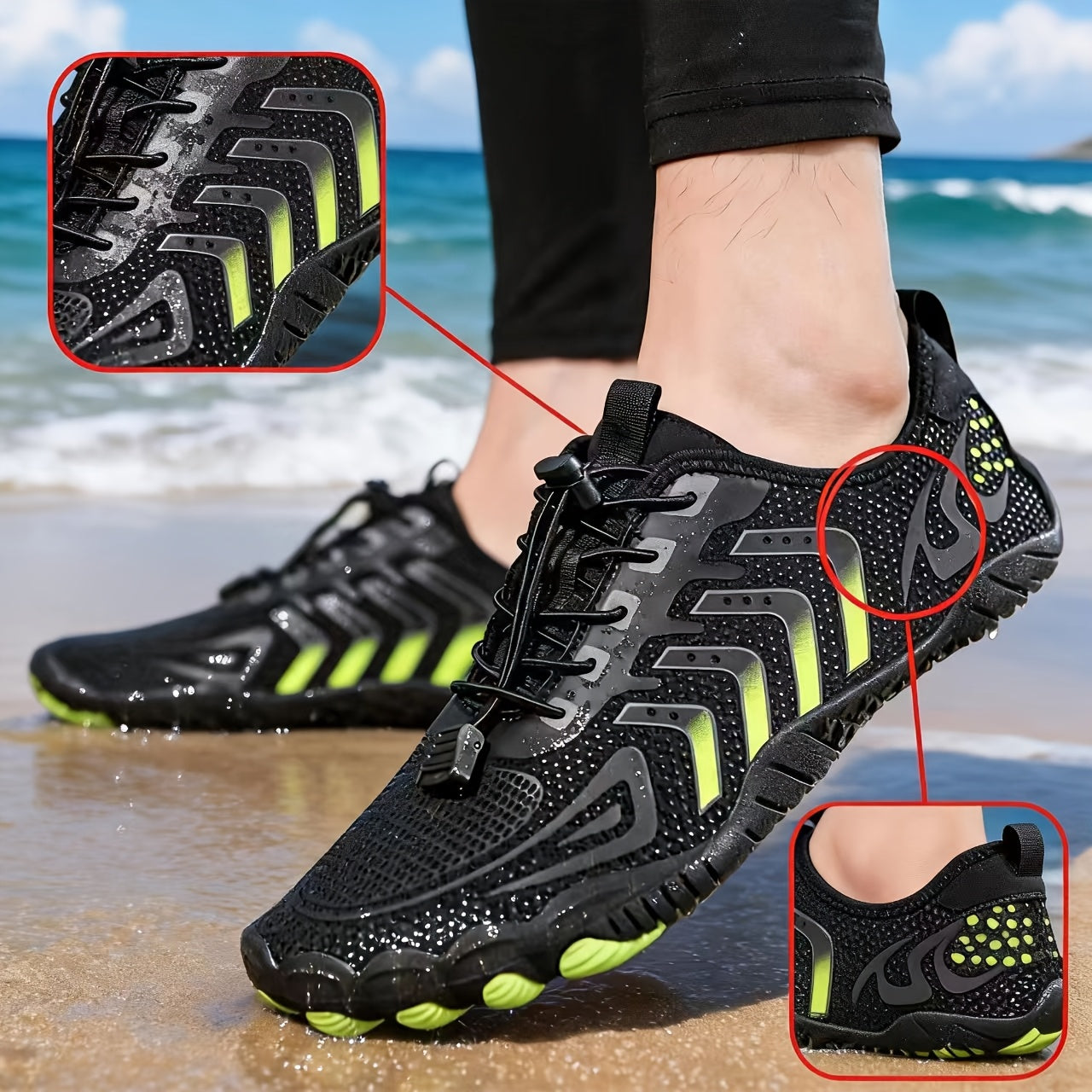 Women's Barefoot Sneakers – Lightweight Casual Shoes for Yoga, Fitness, Beach, Swimming & Water Sports, Couple Shoes Indoor Outdoor, Sizes US 5-12.5