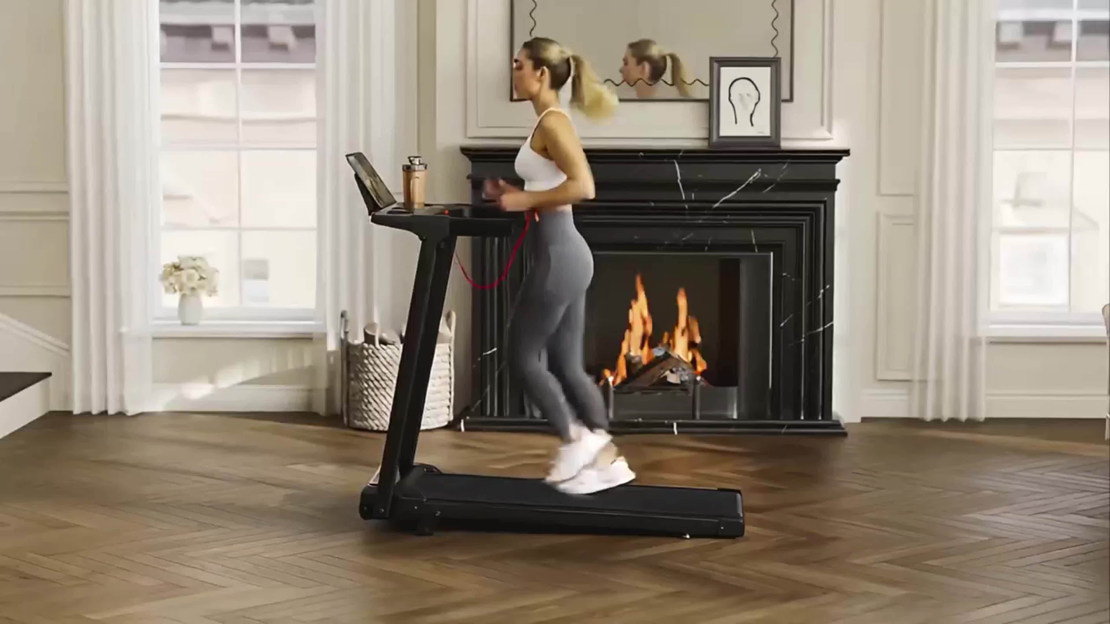 Foldable Treadmill 3-in-1 14% Incline 300 Lbs 3.0HP Quiet Walking Pad – Portable Home Gym Walking Jogging Running Machine with Handle
