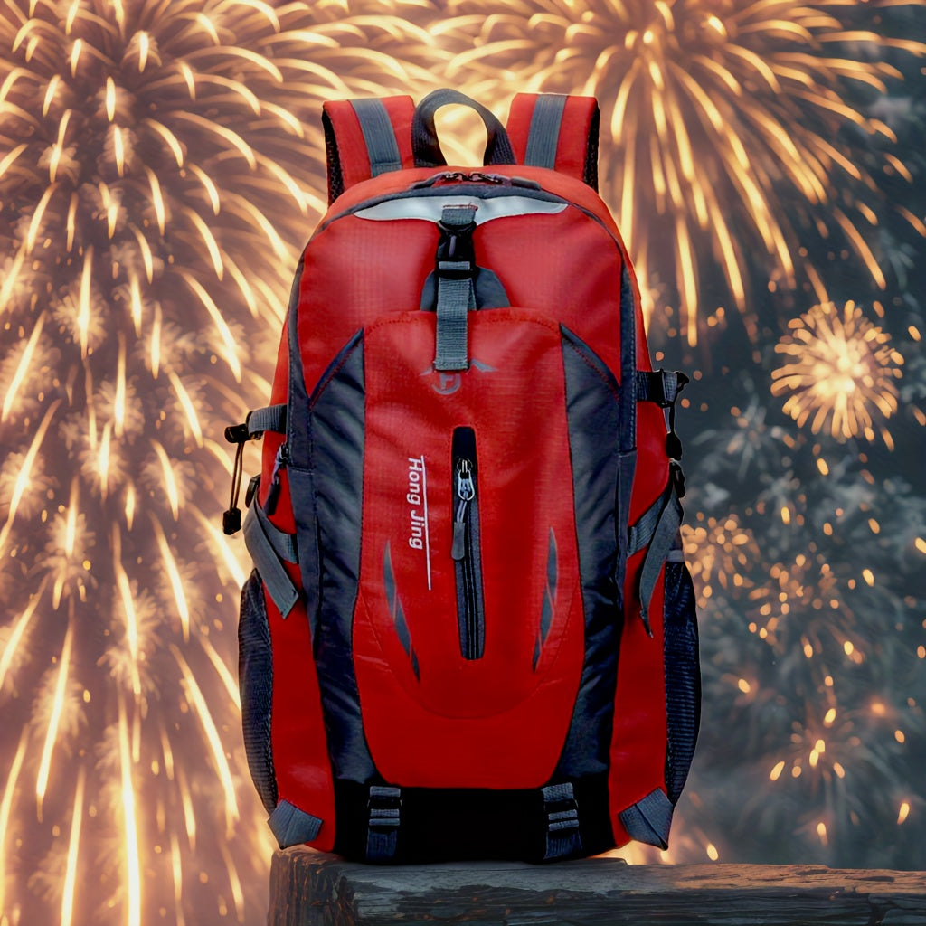 Hiking Daypack 25.8L Adjustable Torso Outdoor Mountaineering Travel Backpack for Day Trips Camping Sports Red Blue Black Orange