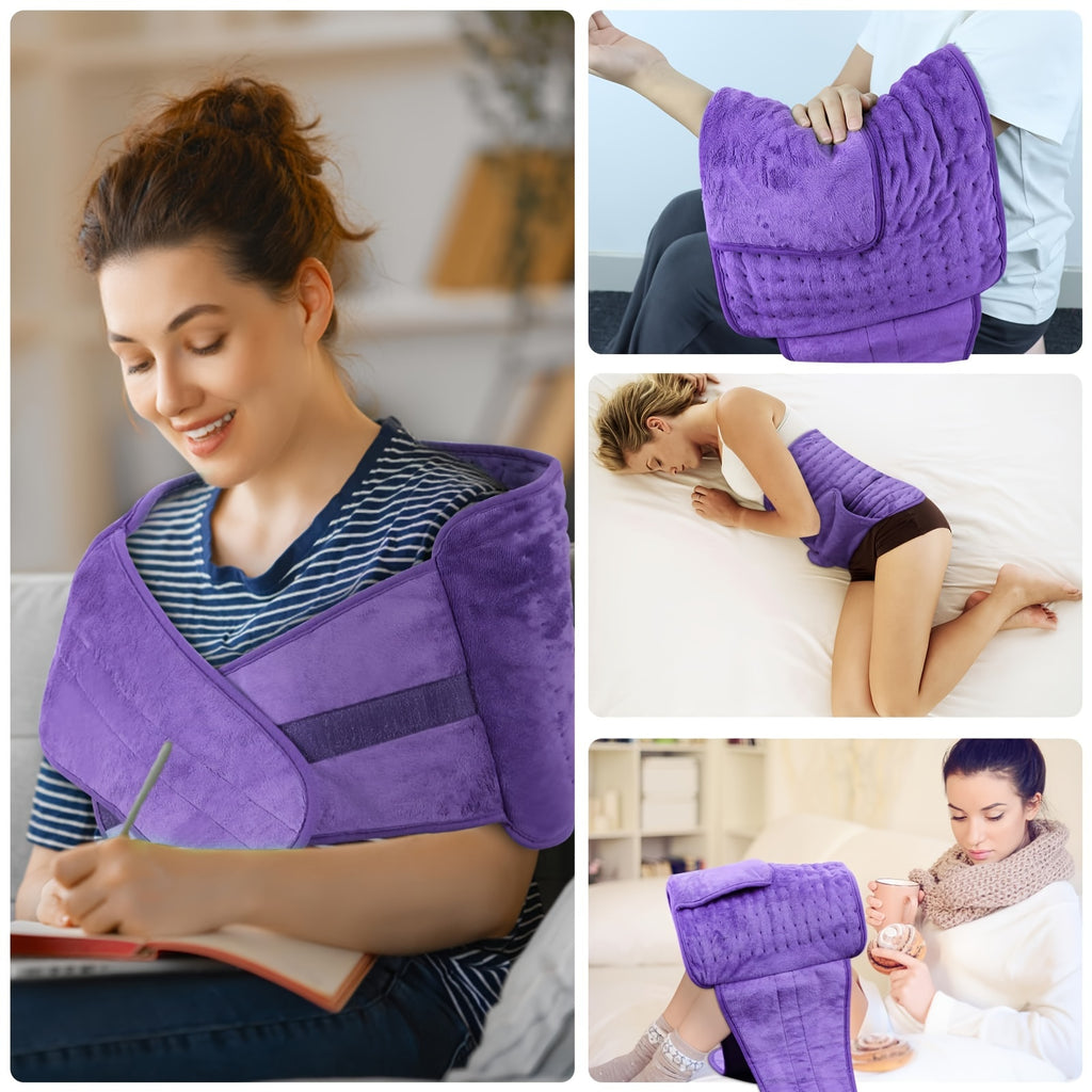 Heating Belt for Back Pain Relief Electric 12x24 Heated Waist Wrap – 6 Levels 4 Timers 6-Hour Auto Shutoff for Men Women Cramps Muscle Soreness