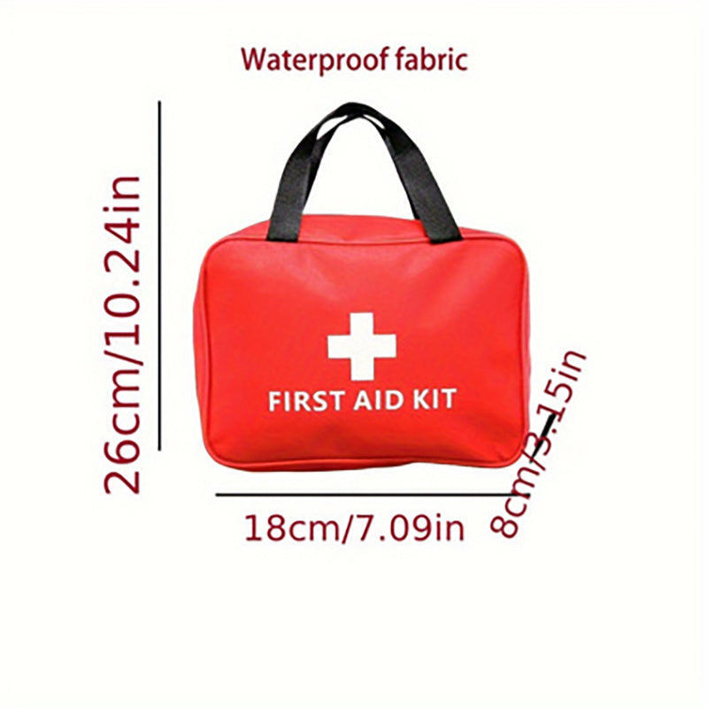 152 Piece First Aid Kit Survival Emergency Kit Camping Hiking Outdoor Portable Reusable with Scissors Pliers Bandages Gauze Tape