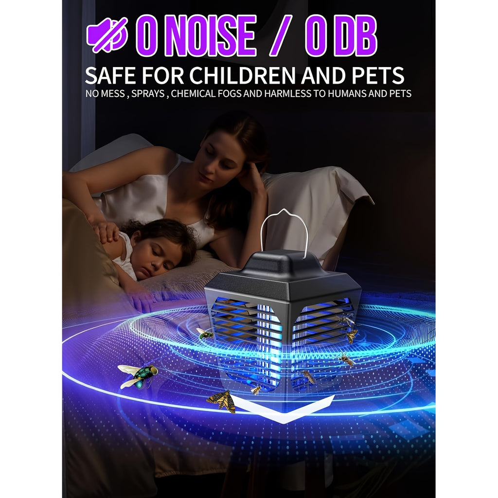 Bug Zapper Electric Mosquito Zapper Fly Killer Metal Mesh Indoor Insect Trap Lamp for Home Kitchen Bedroom Family Gift