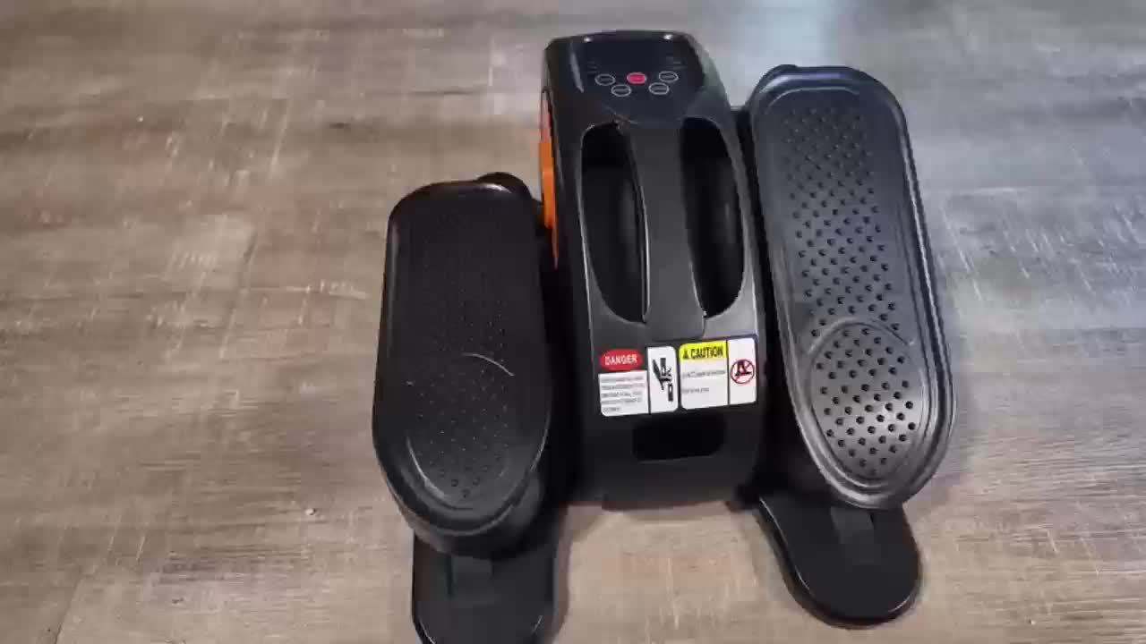 Under Desk Elliptical Machine Fully Assembled, Quiet Portable Seated Pedal Exerciser with Remote Control & 12 Adjustable Speeds for Home Office Workout, Mini Elliptical Foot Pedal Machine