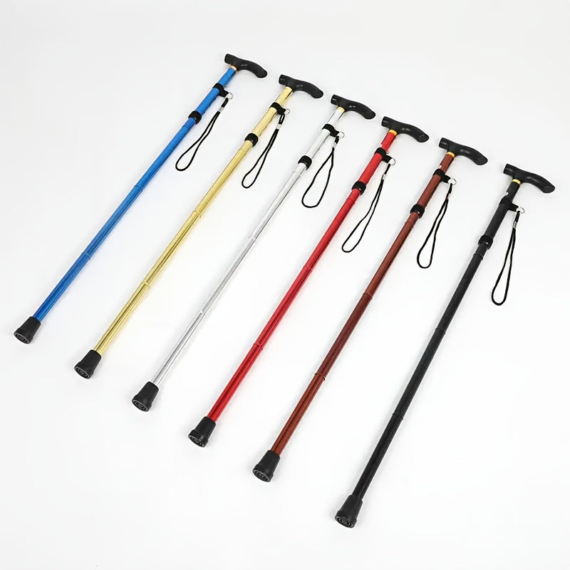 Foldable Hiking Poles 2pcs Adjustable Trekking Poles with Rubber Tips Lightweight Collapsible Walking Sticks for Men Women Outdoor Hiking Camping Trail