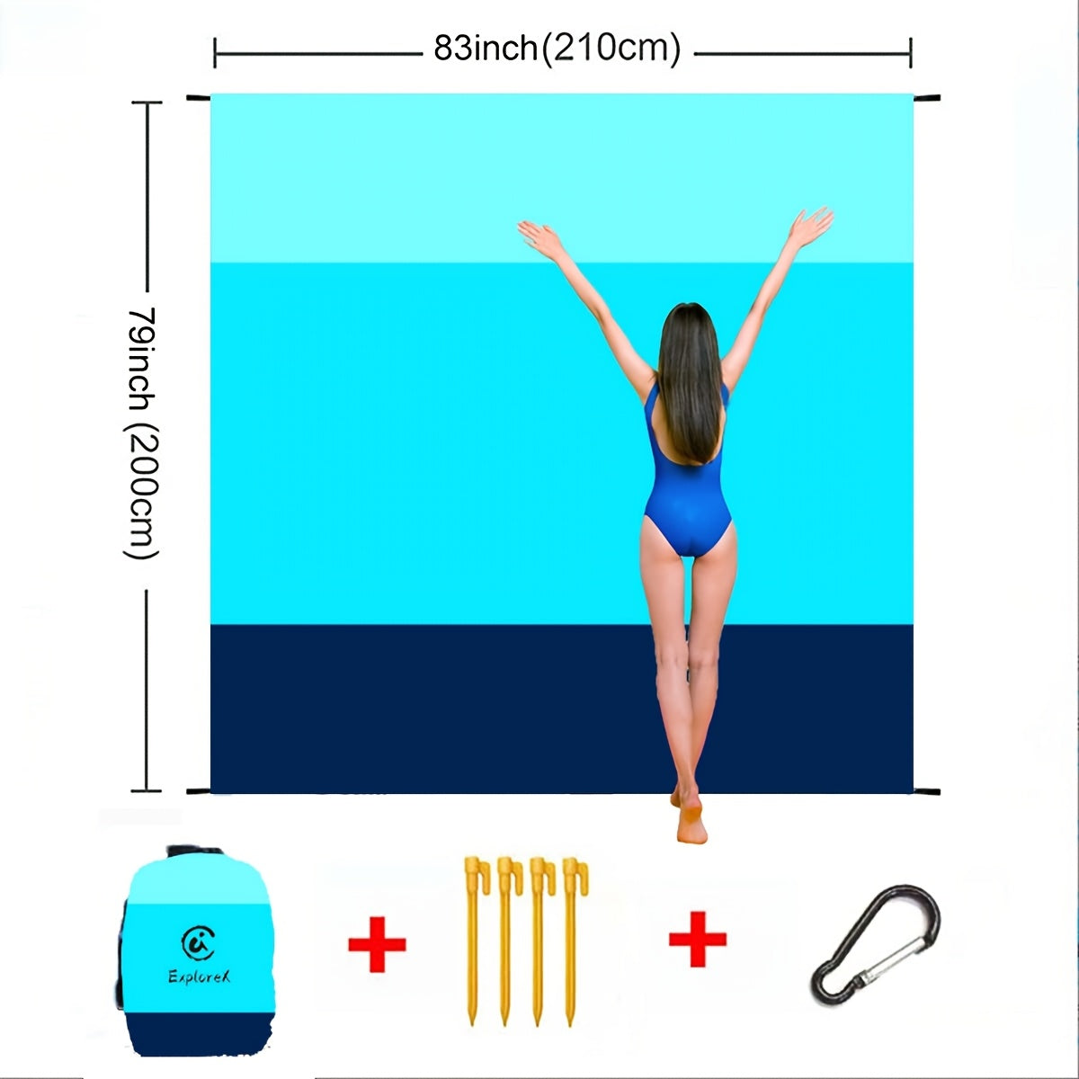 Sand-Free Beach Blanket Oversized – Quick-Dry Lightweight Sandproof Mat for Beach, Camping, Picnic & Travel | Fits 2–10 Adults | Multiple Styles & Sizes
