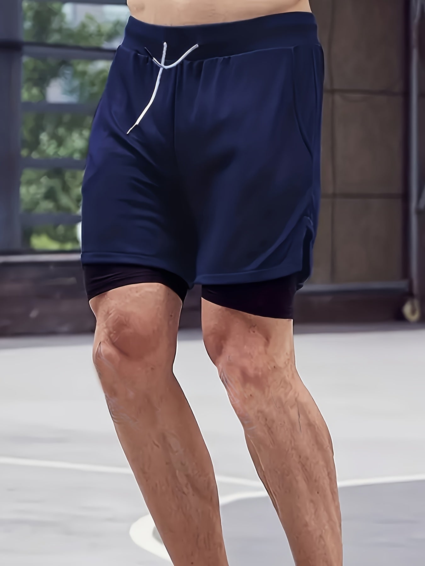 Men's 2-in-1 Running Shorts with Compression Liner – 7 Inch Quick-Dry Workout Shorts for Gym, Yoga & Outdoor Sports, Sizes S-XXL, 3 Colors