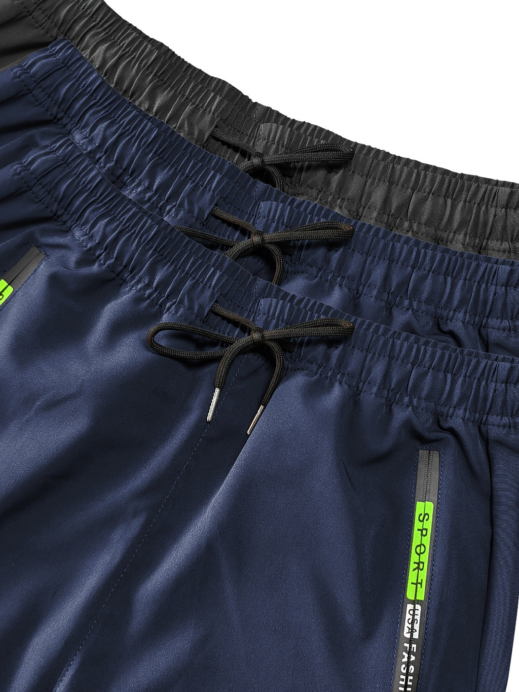 Men's Lightweight Cargo Pants with Drawstring & Elastic Waist – Multi Zipper & Side Pockets, Breathable Regular Fit for Hiking, Camping & Casual Outdoor Wear, S-XXXL
