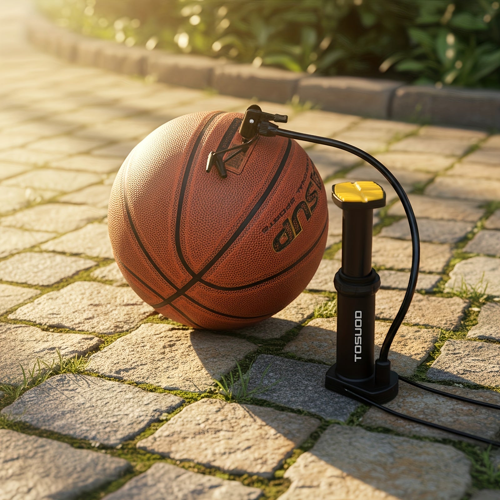 Foot Pump Portable High Pressure Inflator for Bicycle Car Motorcycle Basketball Universal Floor Pump Auto Rebound Compact